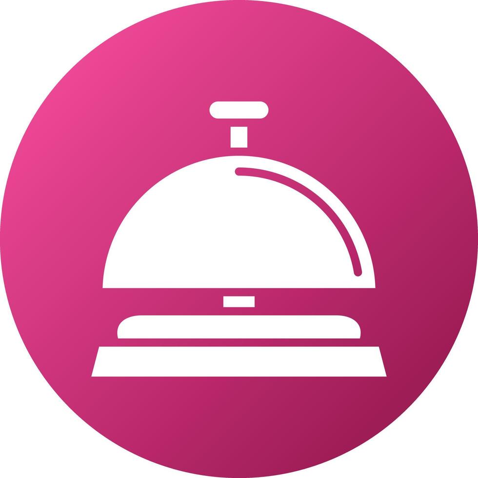 Reception Bell Icon Style vector
