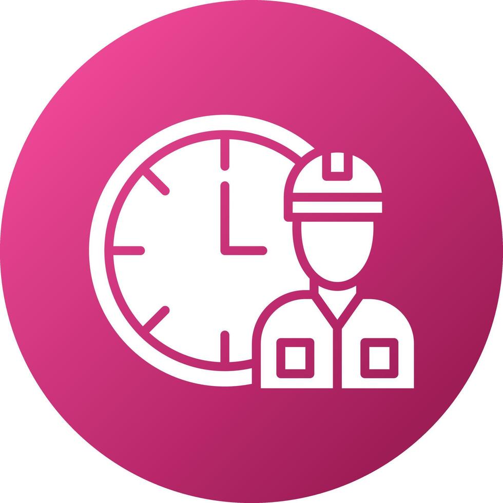 Working Hours Icon Style vector