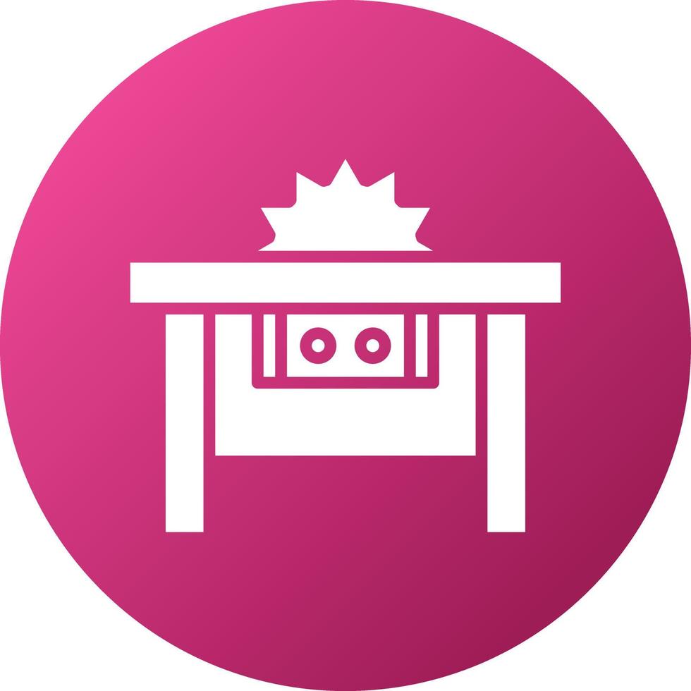 Table Saw Icon Style vector