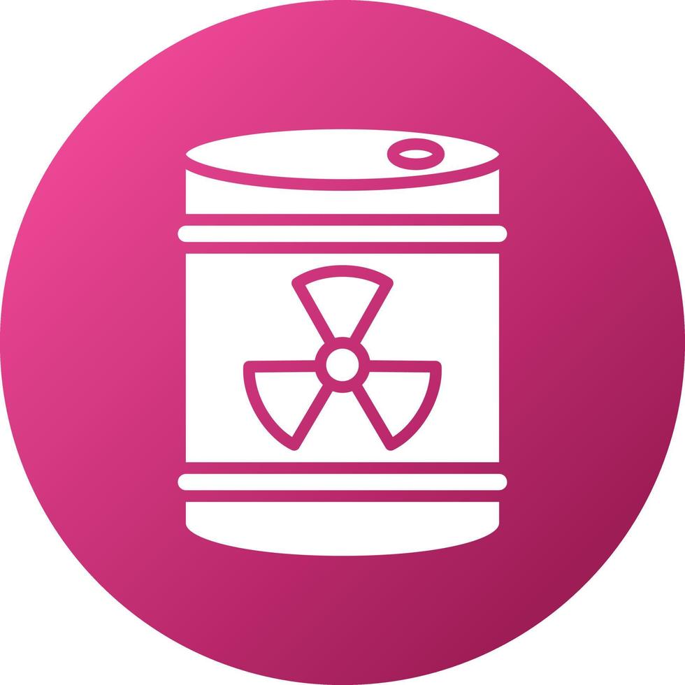 Radioactive Barrel Icon Style vector