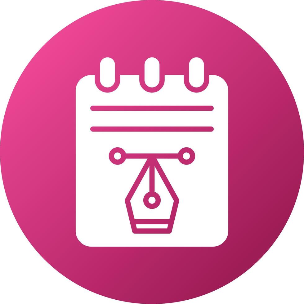 Notepad Icon Style vector