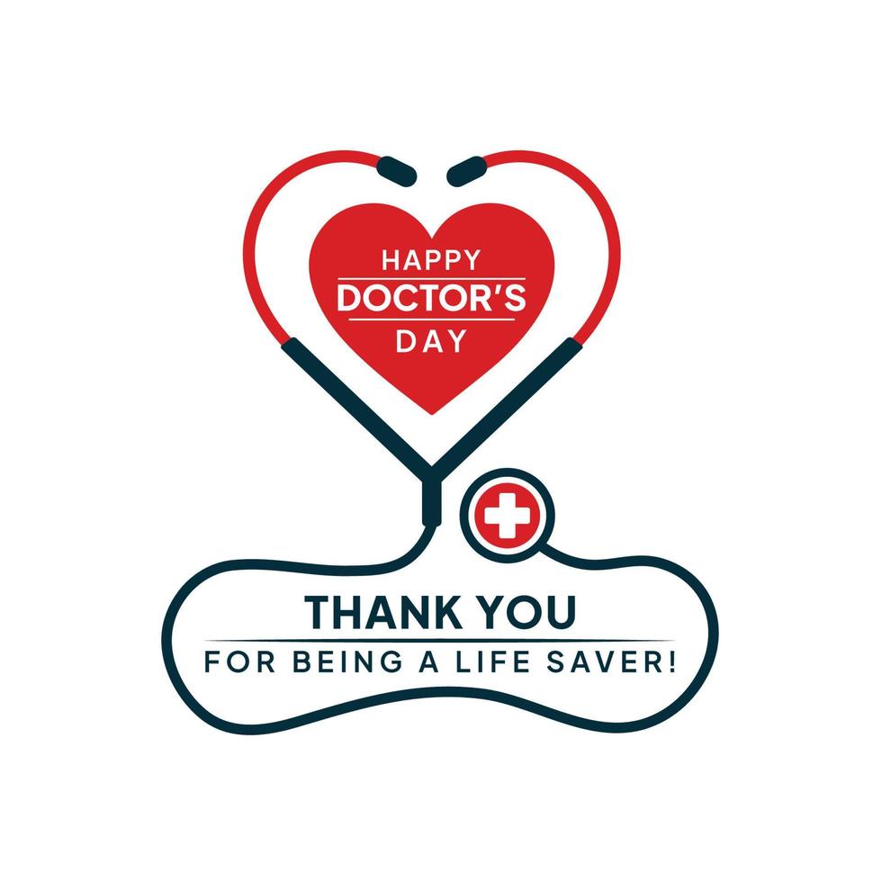 Happy World Doctors Day, doctor international logo design vector, Doctor's day greeting card design vector