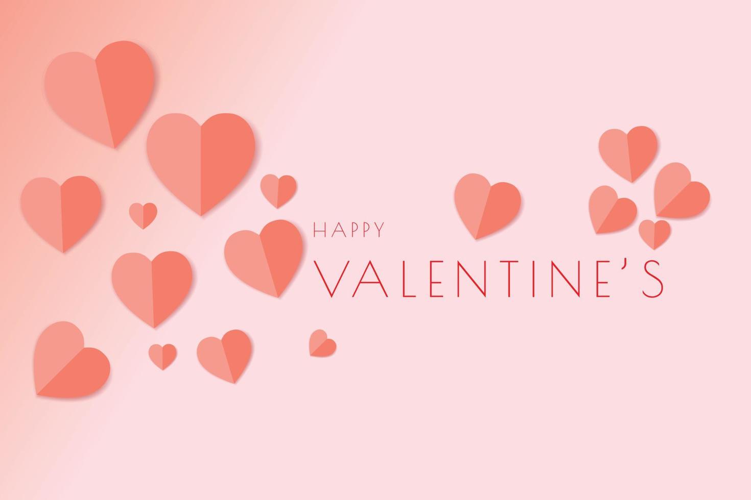 happy valentine's day background vector