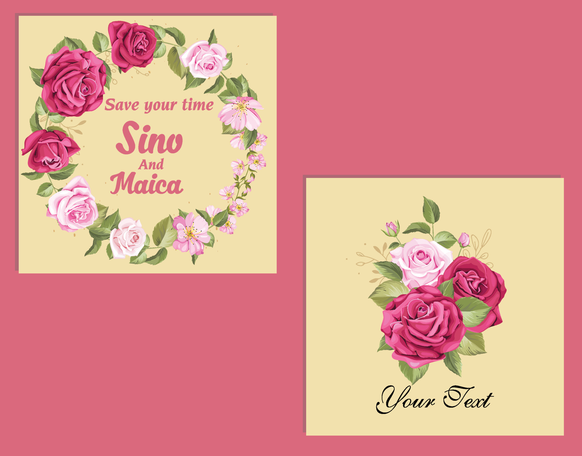 beautiful floral wreath bouquet with wreath 6492657 Vector Art at Vecteezy