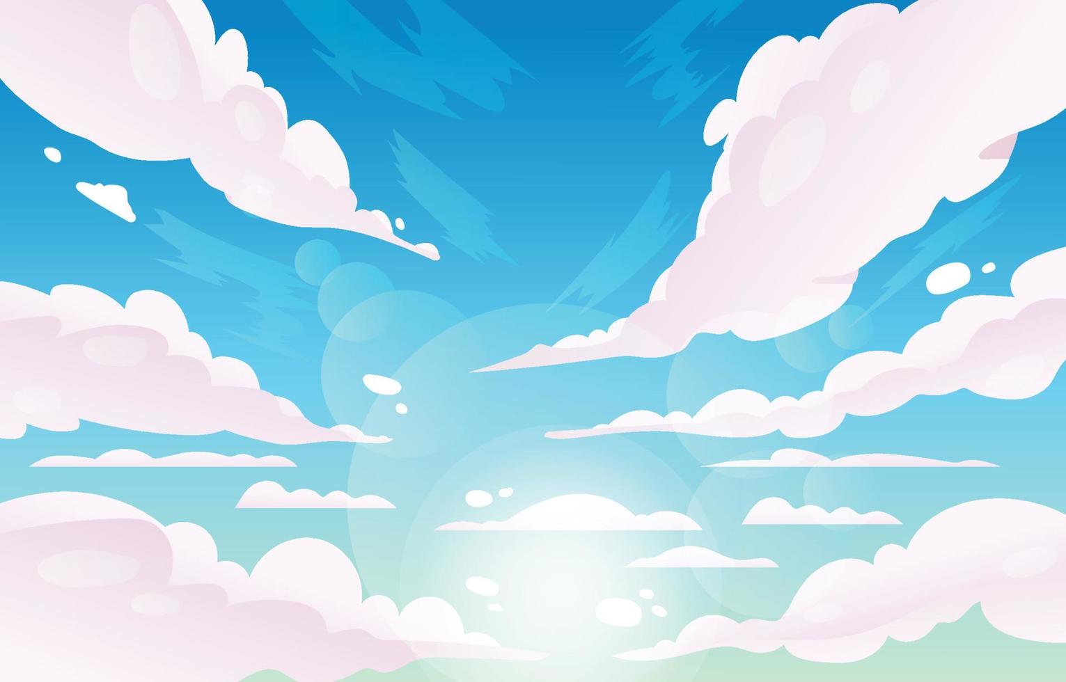 fondo de cielo azul vector