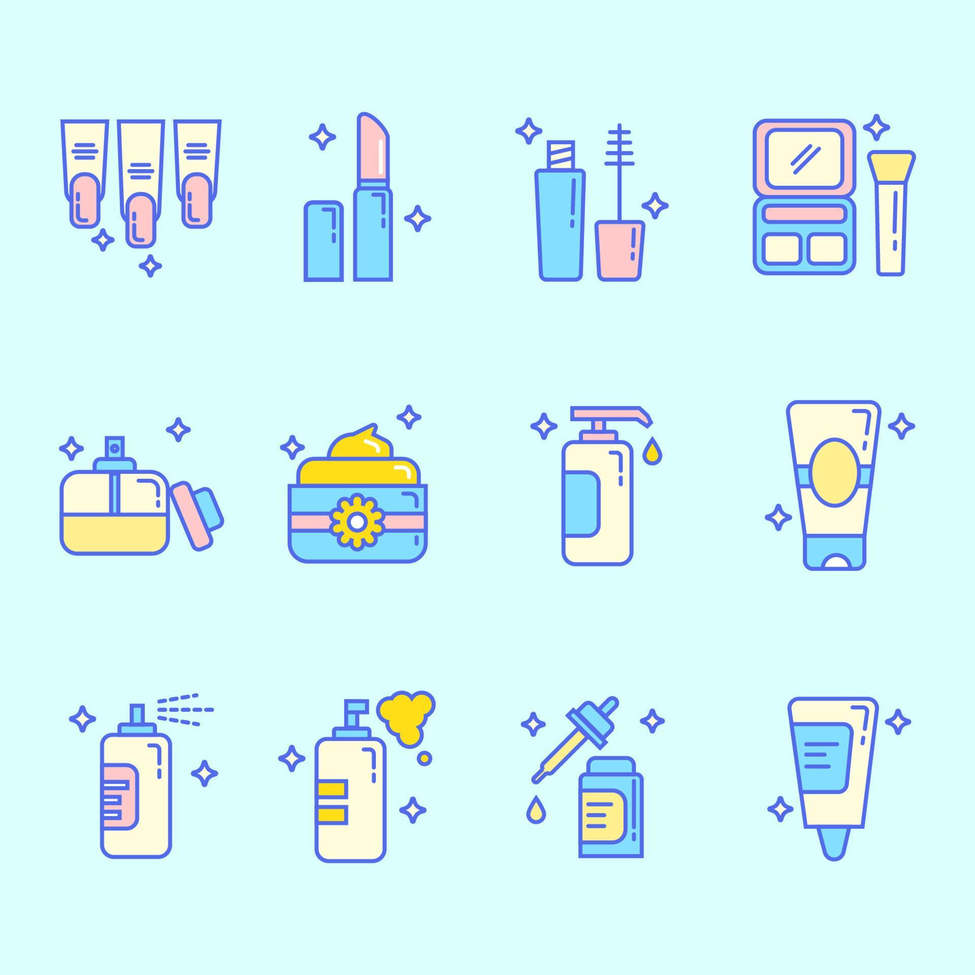 Beauty Skin Care Icons Pack 6496974 Vector Art at Vecteezy