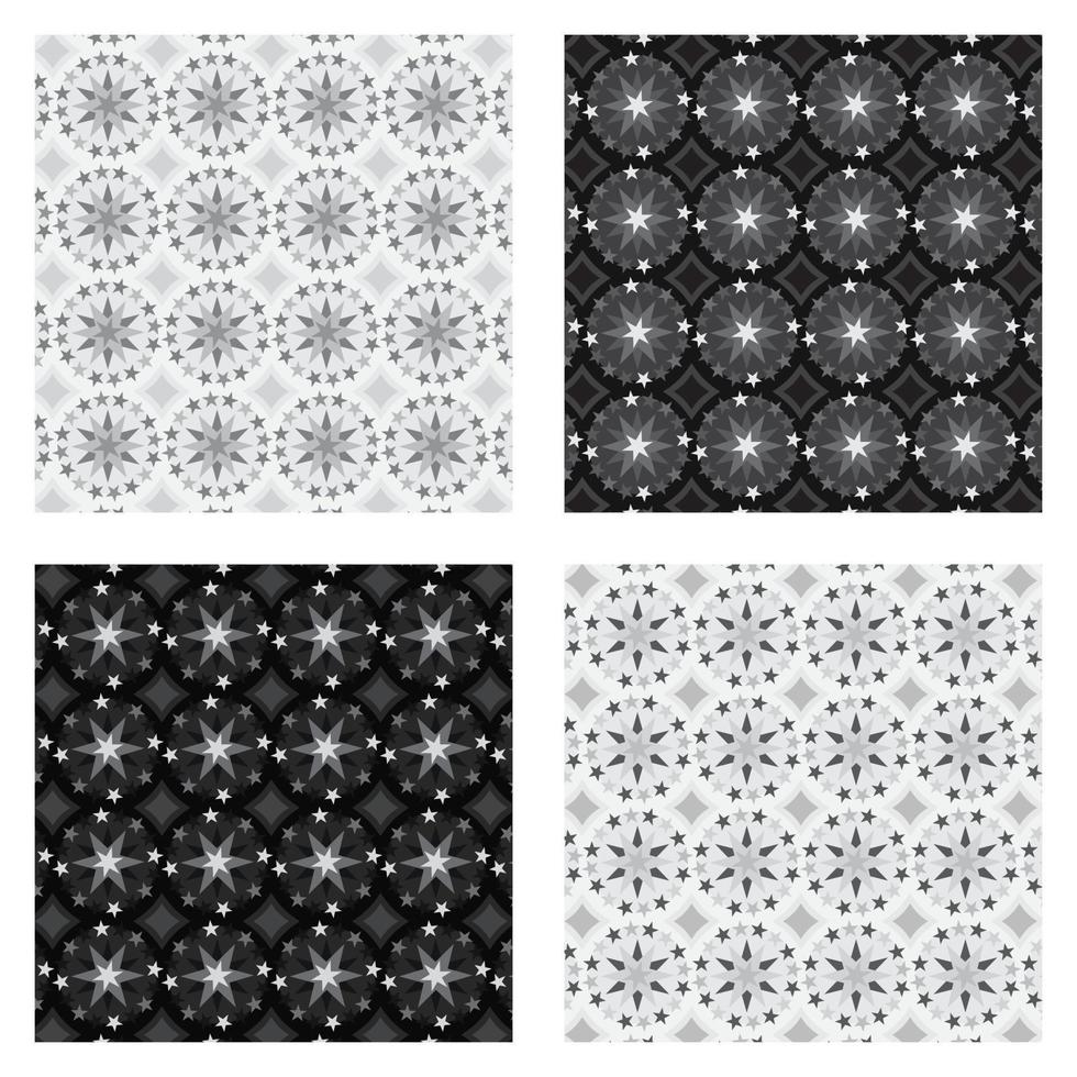 4 Festival Background with stars in grey scale vector