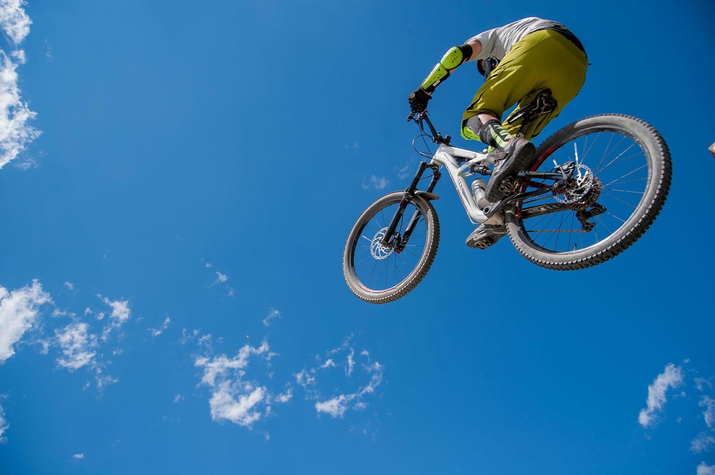 Jump with the bicycle photo