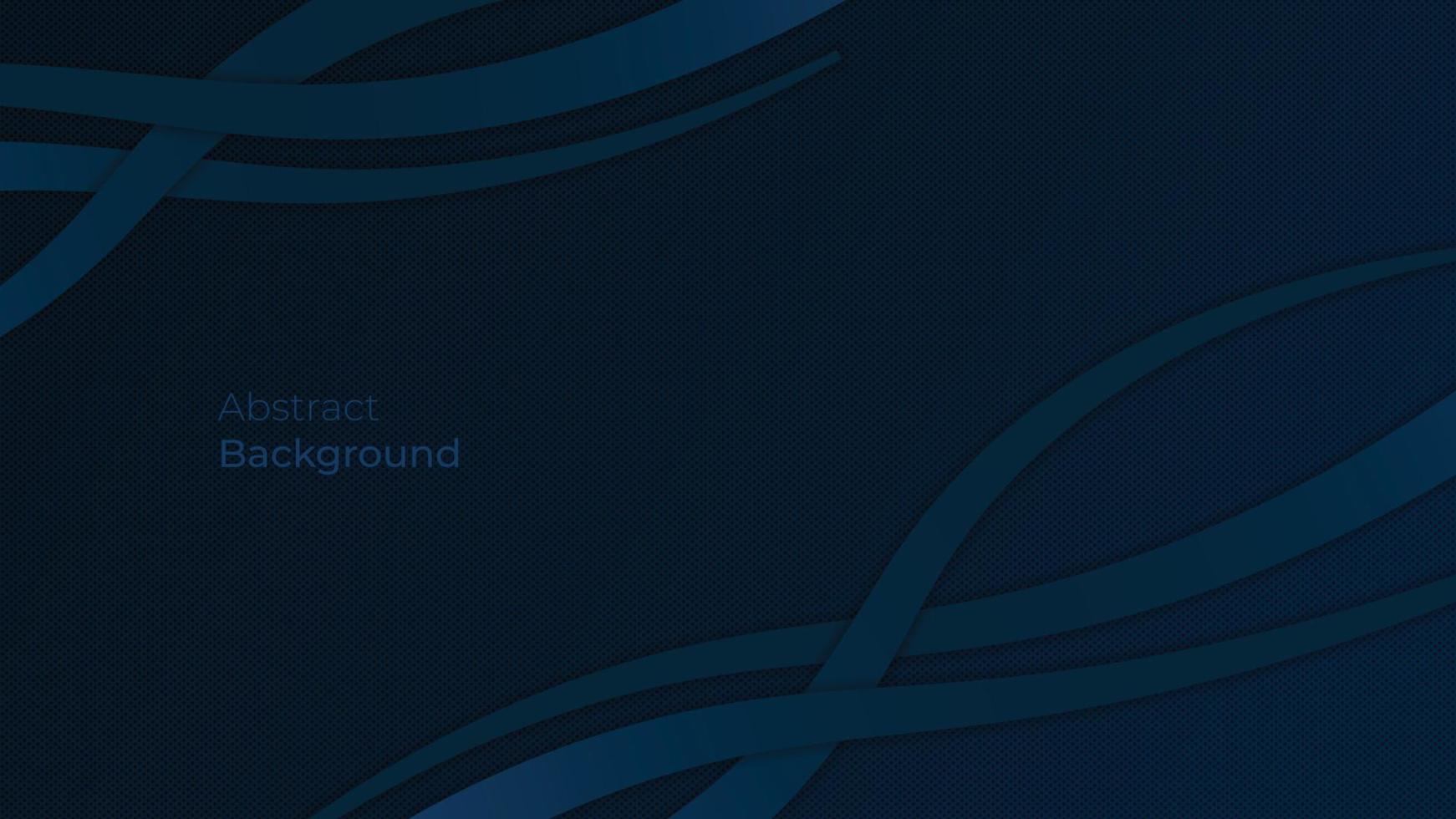 Abstract dark blue shapes background. Abstract wave line template. Vector illustration
