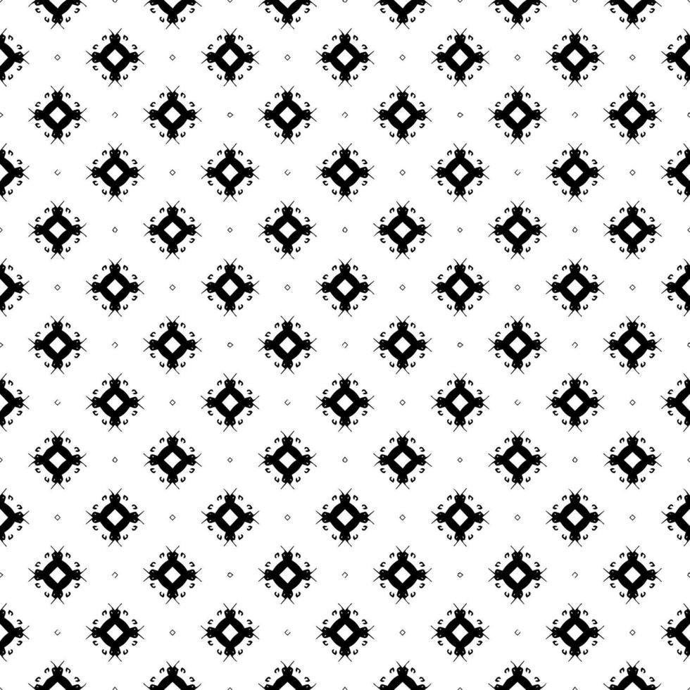 textura de patrón de superficie en blanco y negro. bw diseño gráfico ornamental. adornos de mosaico. plantilla de patrón. vector