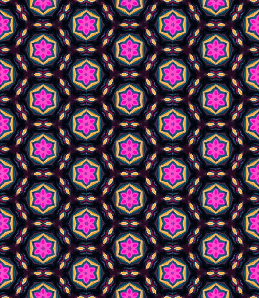 Bright and neon multi color seamless pattern texture and template. Multicolored. Colorful ornamental graphic design. vector