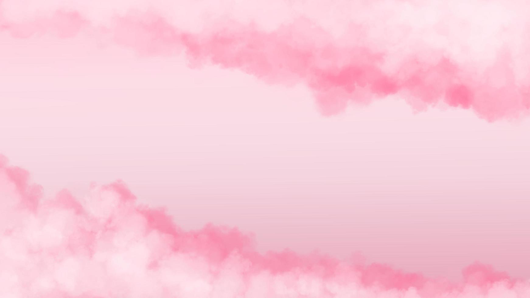 ilustración realista de nubes esponjosas rosas. dulce fondo para su contenido como el día de san valentín, boda, amor, pareja, romance, romántico, tarjeta de felicitación, invitación, promoción, publicidad, etc. foto