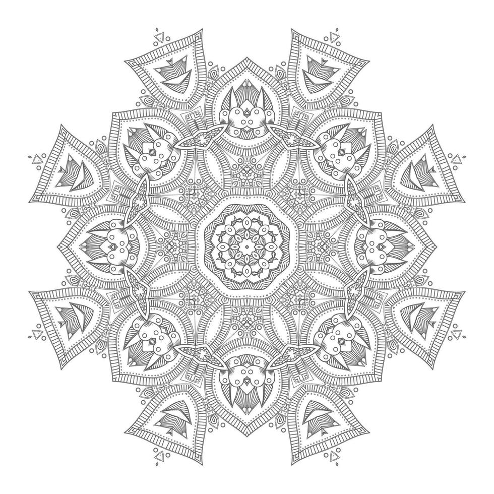 elegant line art mandala design 6504846 Vector Art at Vecteezy