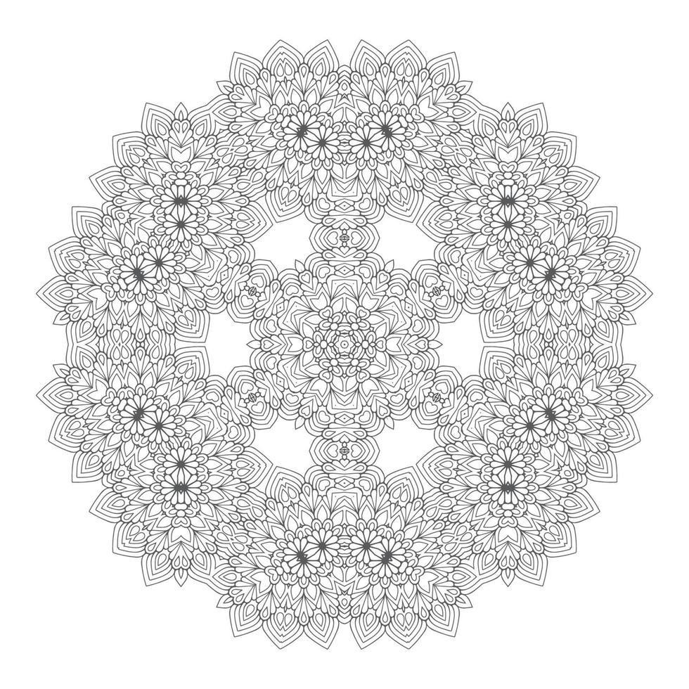 vector de mandala elegante para el diseño