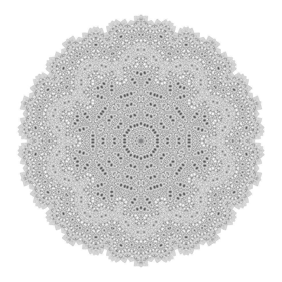 line art mandala vector for design