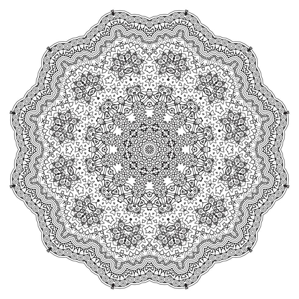 hermoso vector de mandala para el diseño