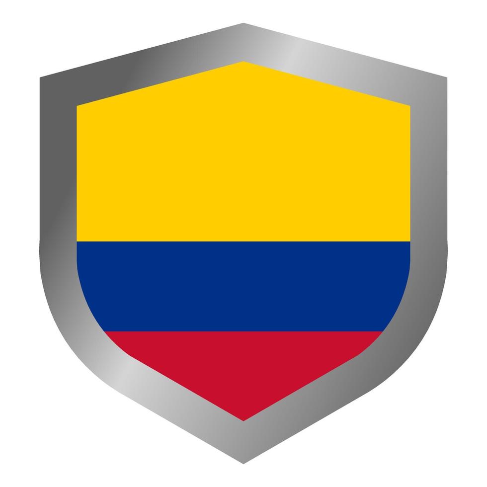 escudo de la bandera colombiana vector