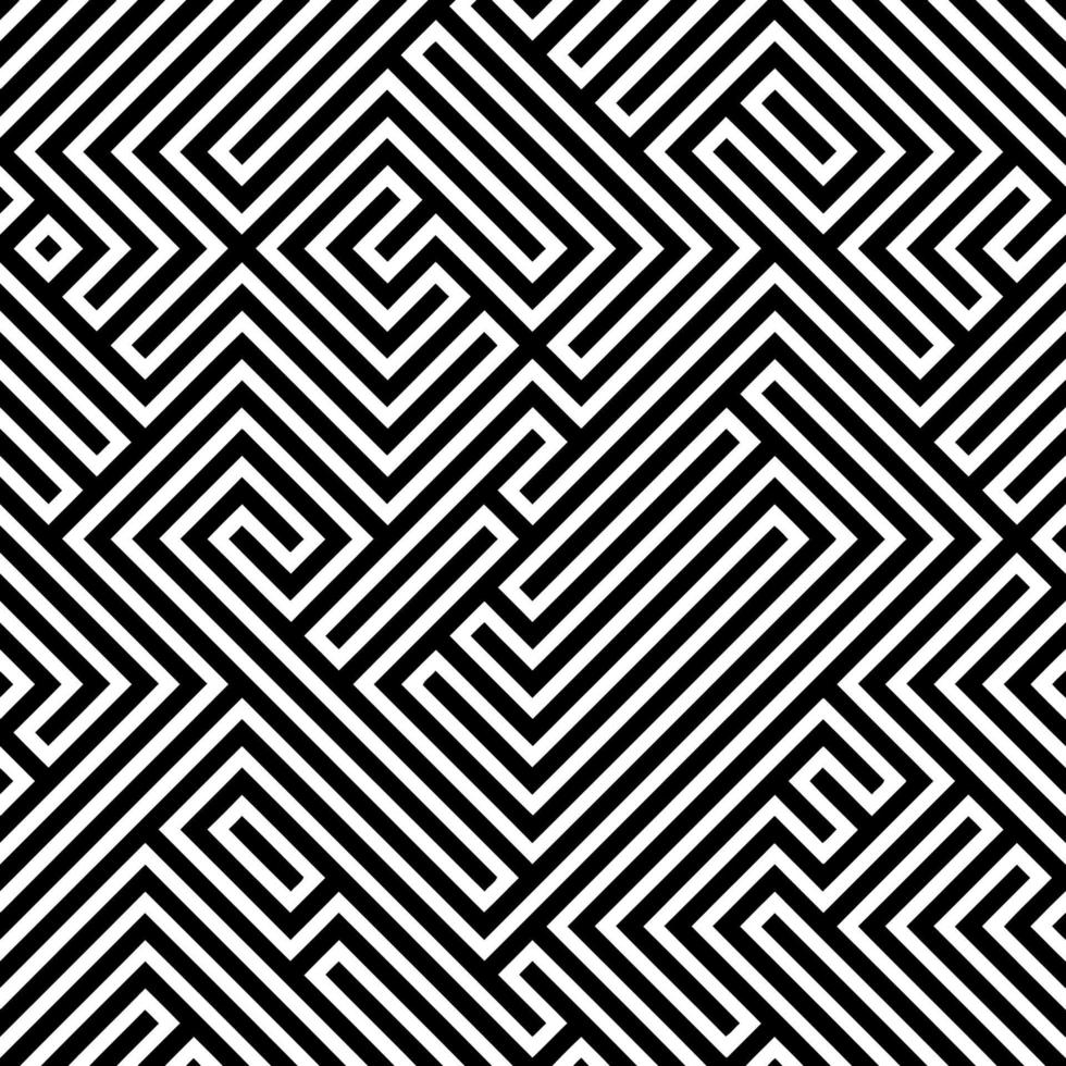 Dizzy Optical Illusion Maze Puzzle Lines vector