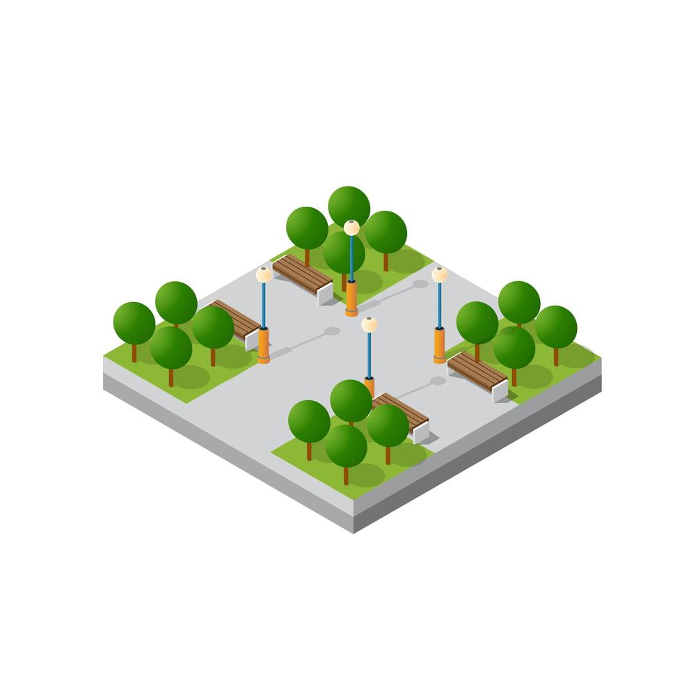 Isometric module block vector