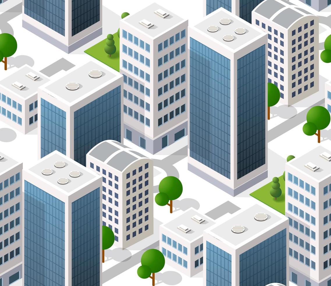 Seamless urban plan vector