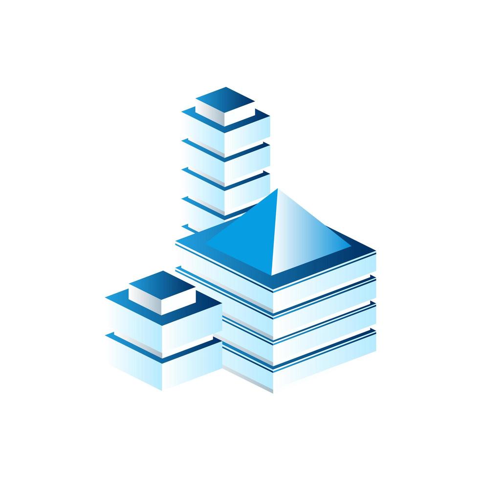 Cityscape design elements vector