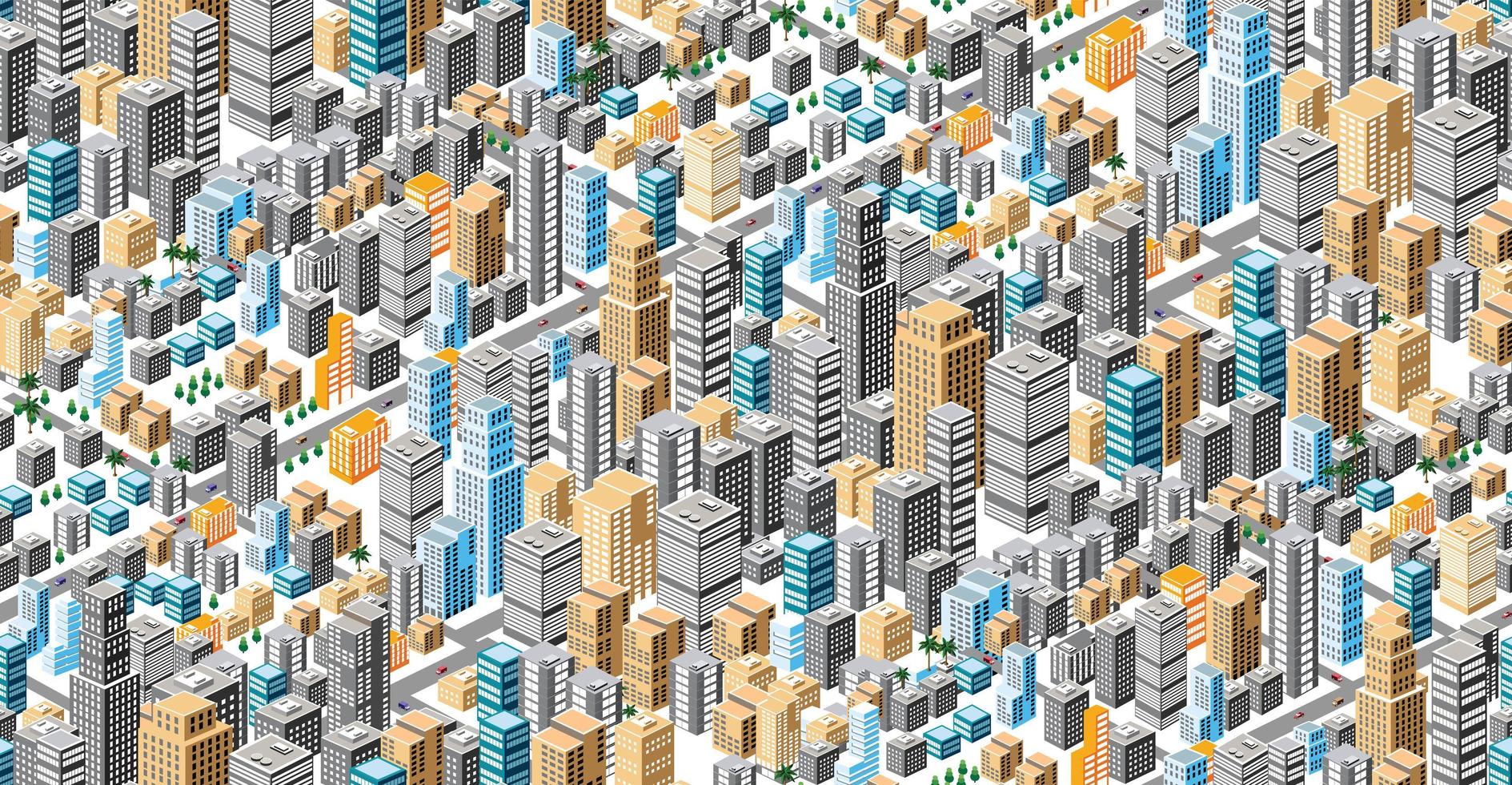 plan urbano sin costuras vector