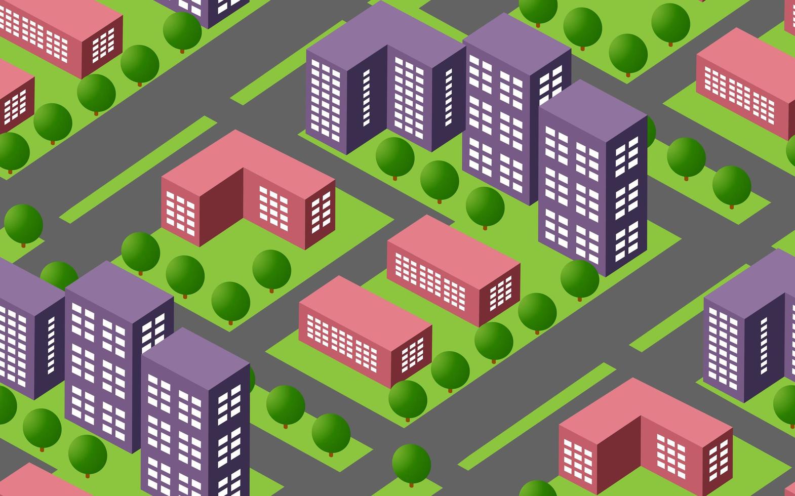 Seamless urban plan vector