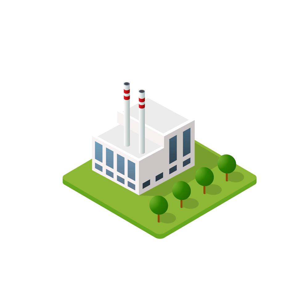 The smart building home vector