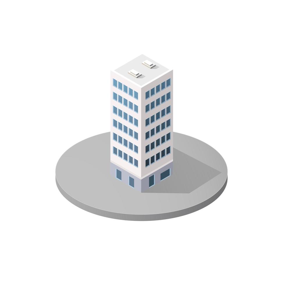 The smart building home vector