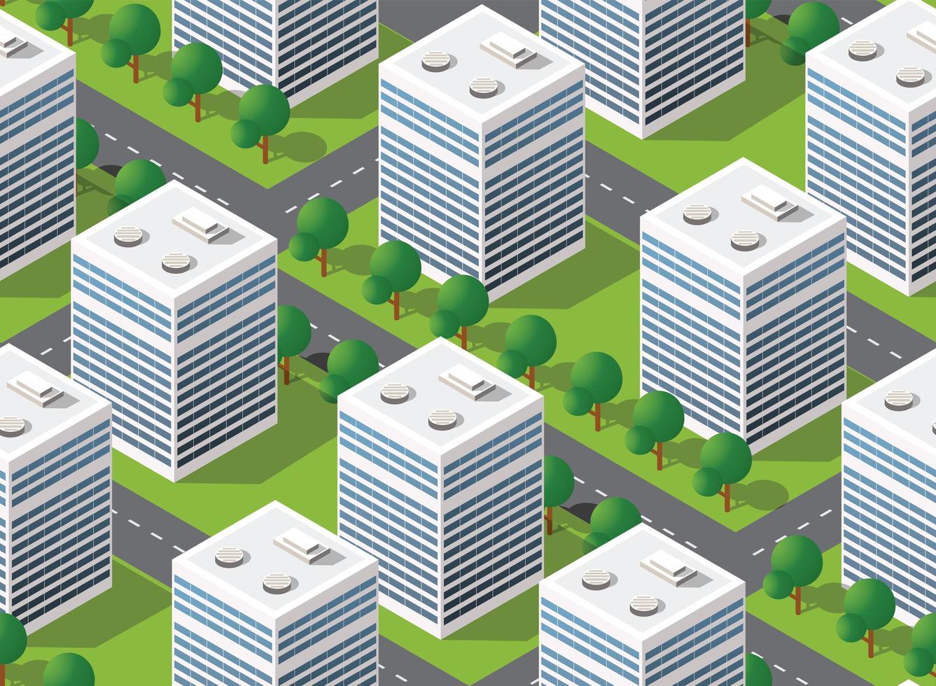 Seamless urban plan vector