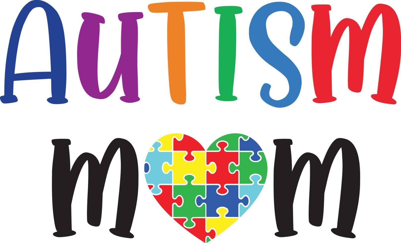 Autism Mom Vector