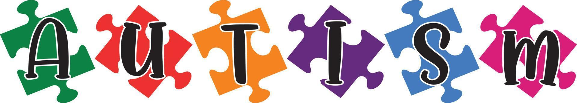 Autism Puzzle Vector