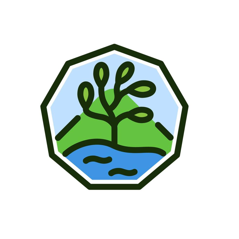 Nature icon vector