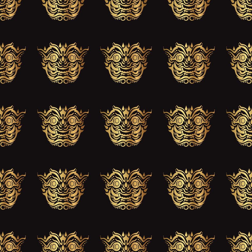 Thailand giant pattern background vector