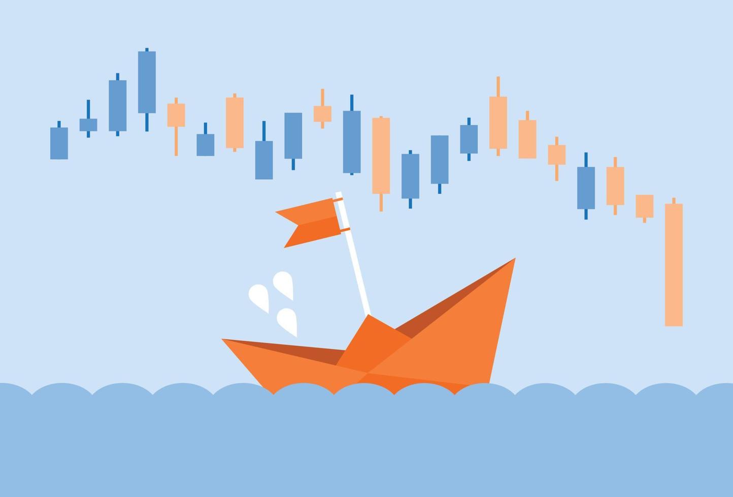 Stock market was hit by a heavy price slash and leadership vector