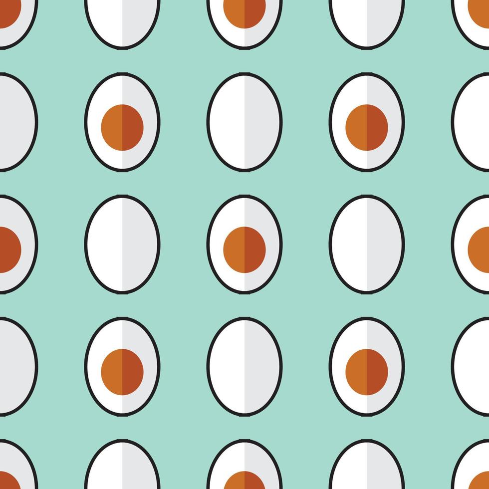 Fresh chicken oval pattern vector