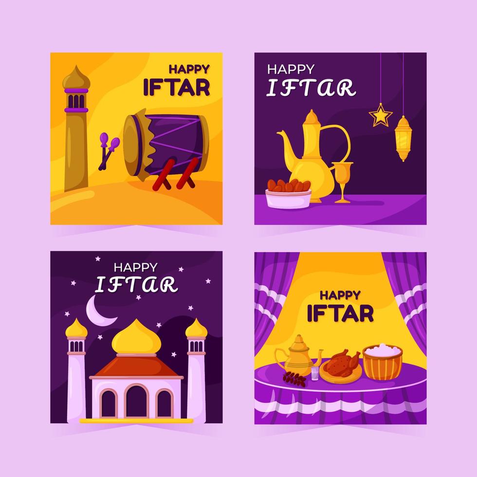 Iftar Social Media Post vector