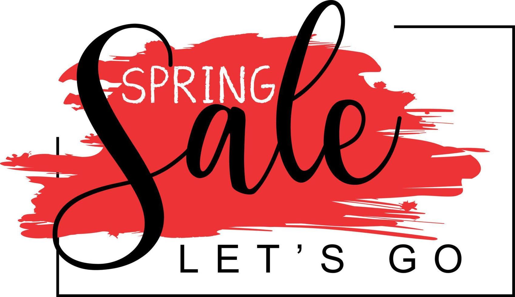 Spring Sale design for advertising, banners, leaflets and flyers. vector