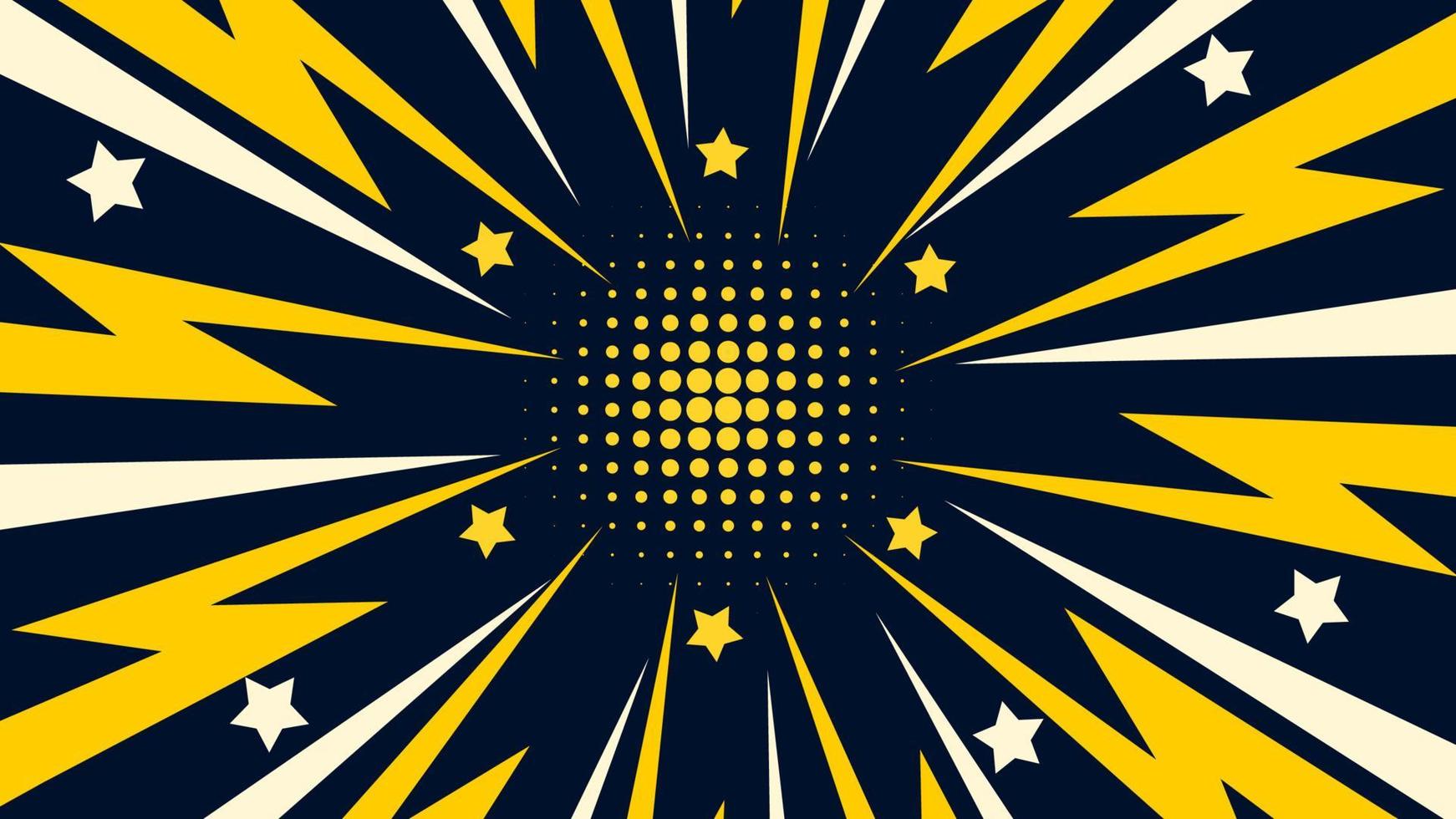 Halftone cartoon background vector