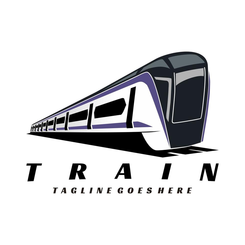 train logo icon illustration design vector