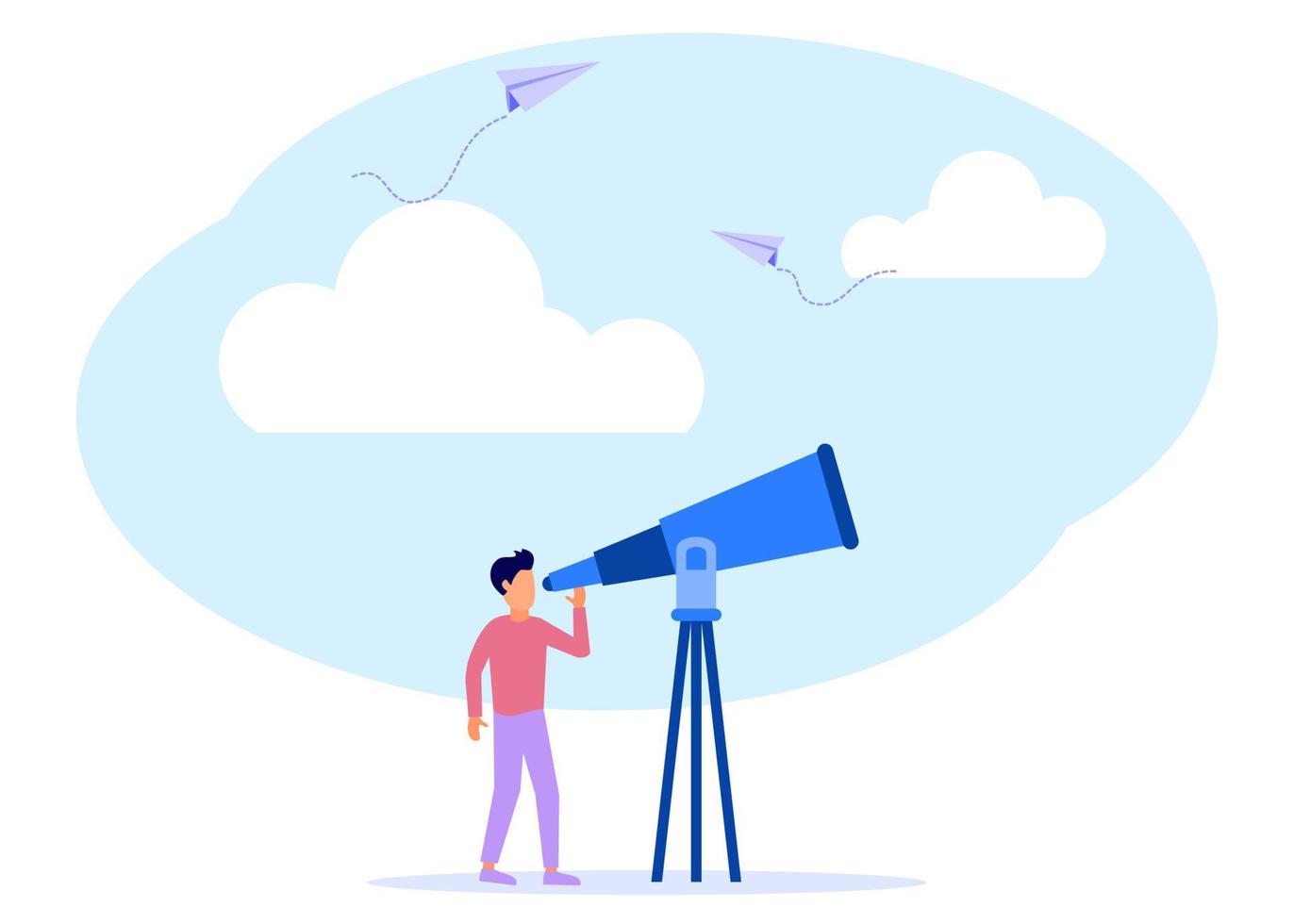 Illustration vector graphic cartoon character of the future of business