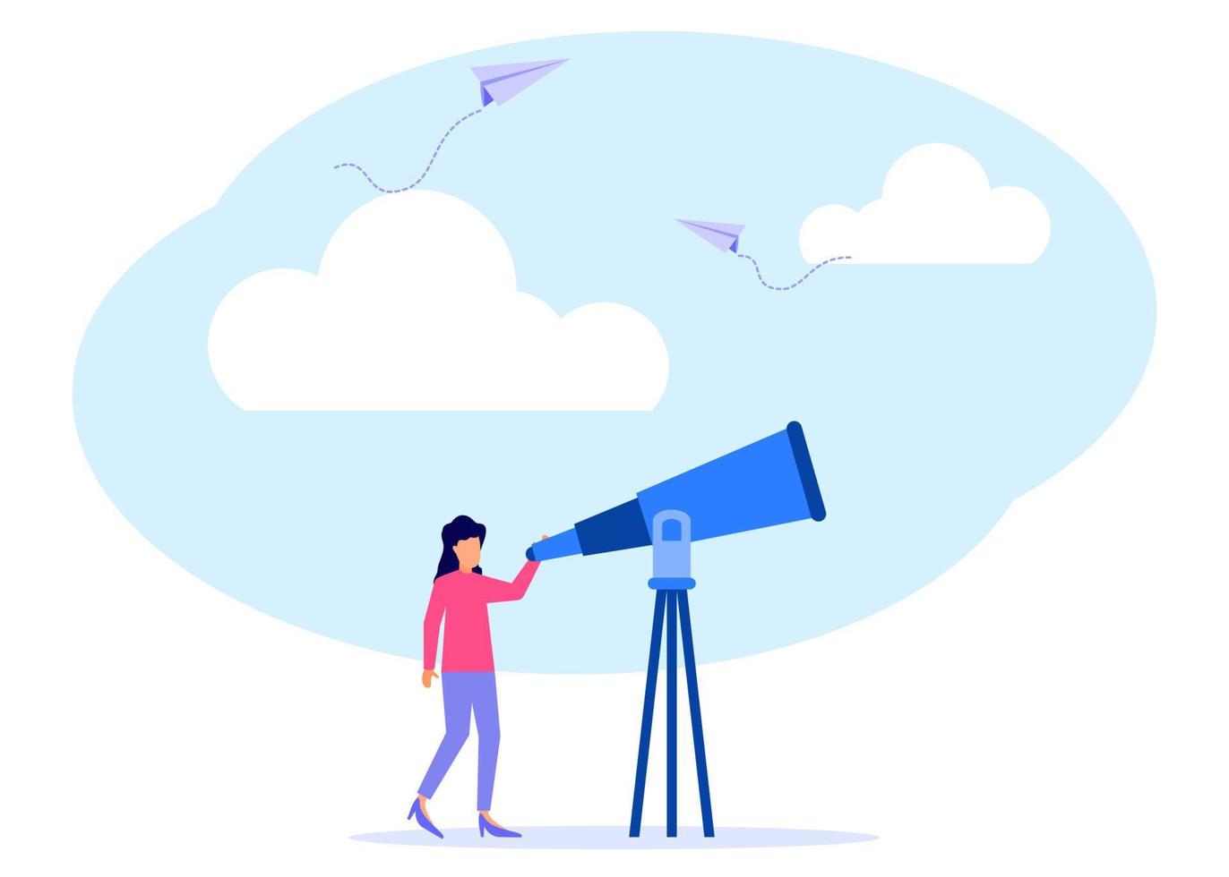 Illustration vector graphic cartoon character of the future of business