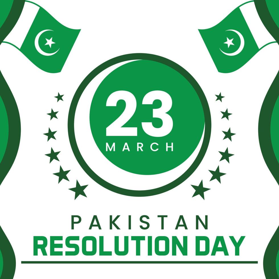 día de la resolución de pakistán, 23 de marzo vector