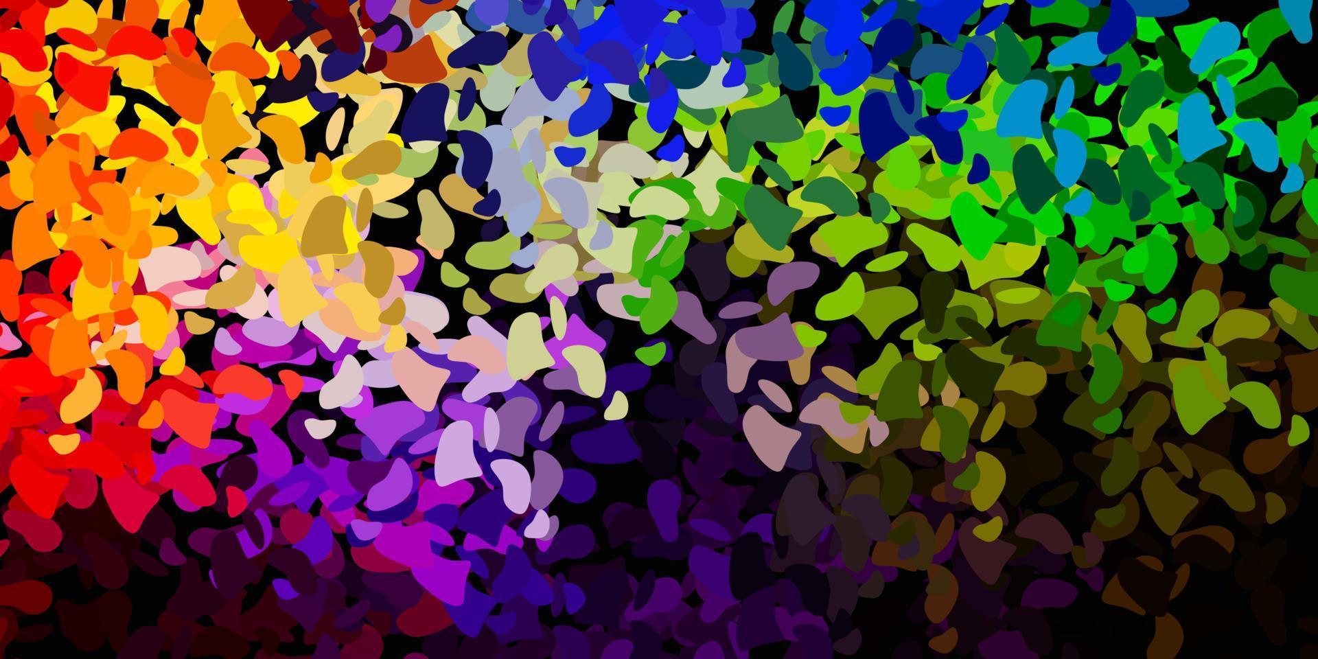 Light multicolor vector texture with memphis shapes.