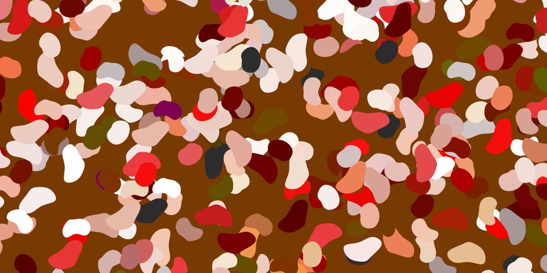 Light orange vector background with random forms.