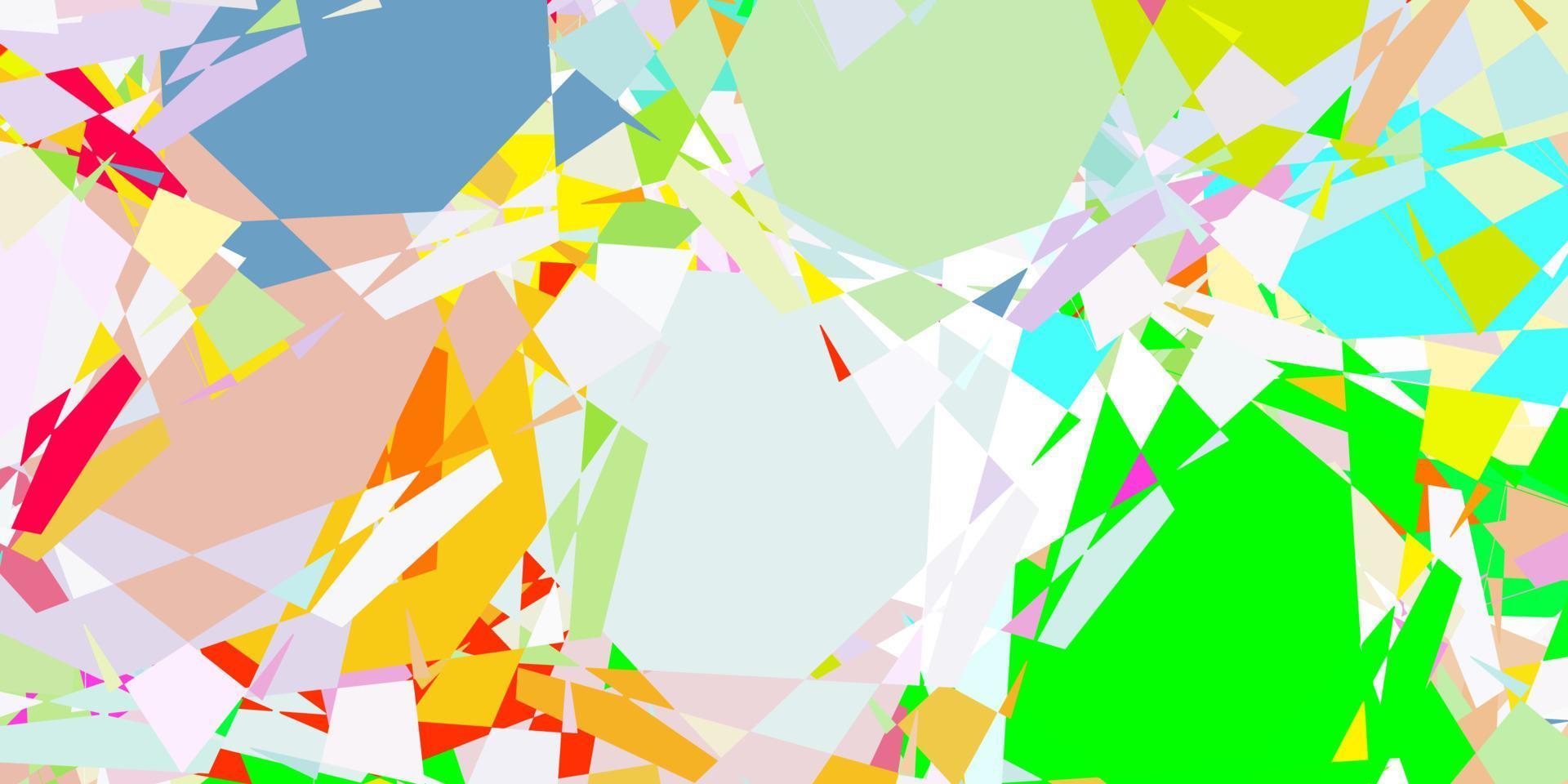 Light Multicolor vector layout with triangle forms.