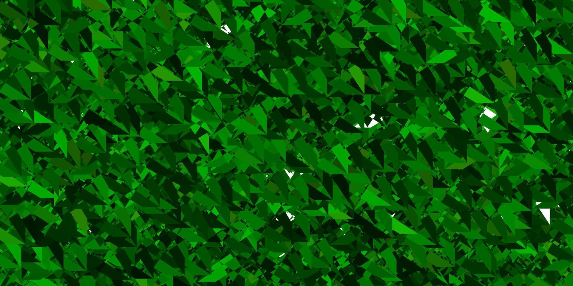 Dark Green, Yellow vector background with polygonal forms.