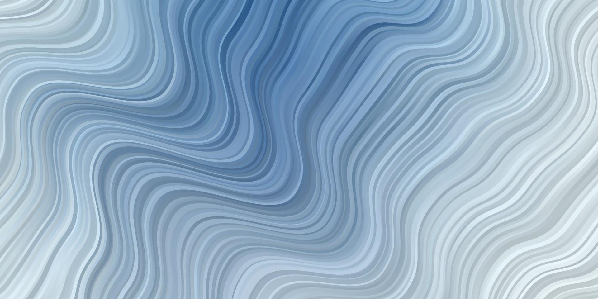 Fondo de vector azul claro con curvas.