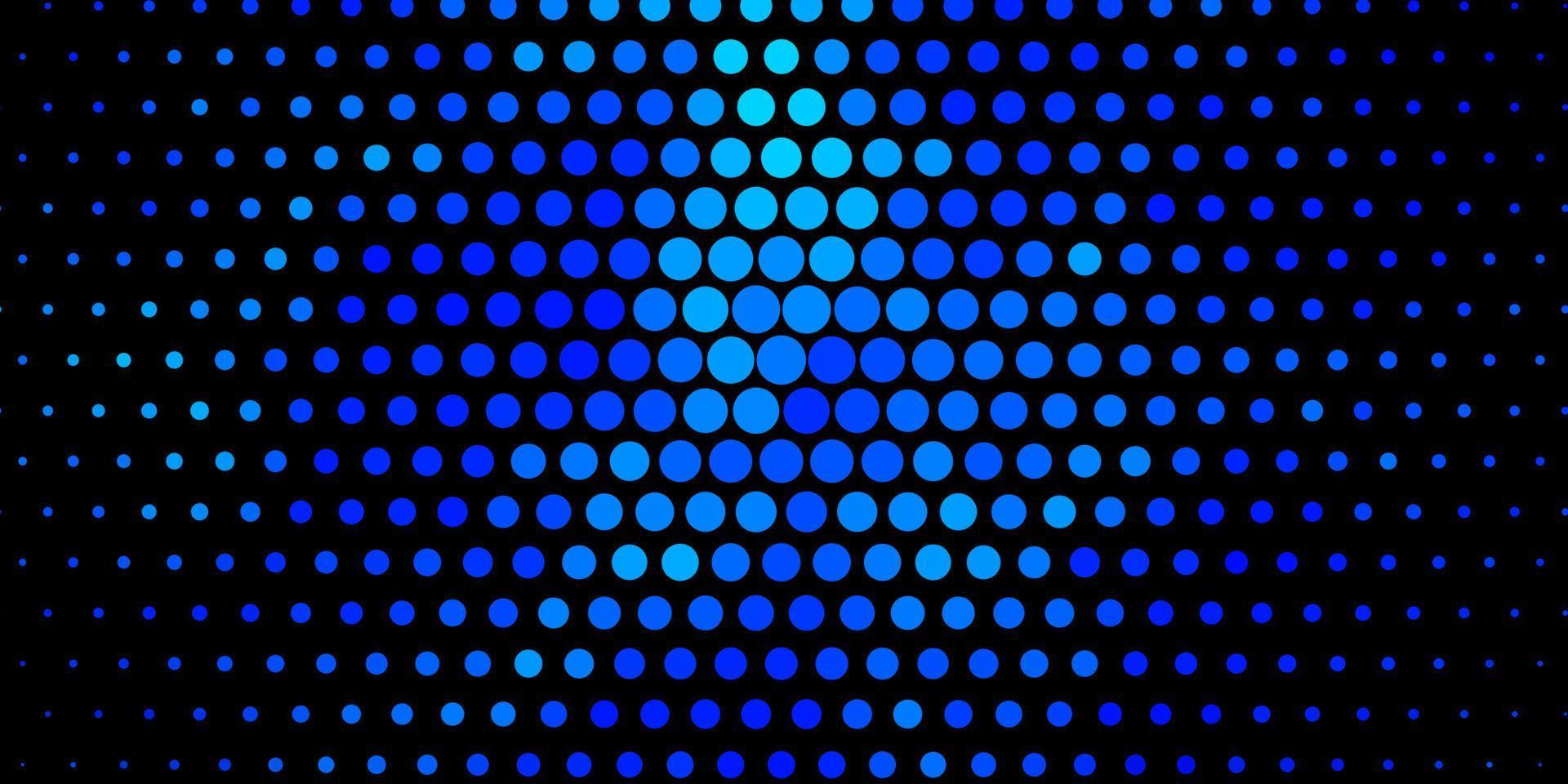 Dark BLUE vector backdrop with dots.