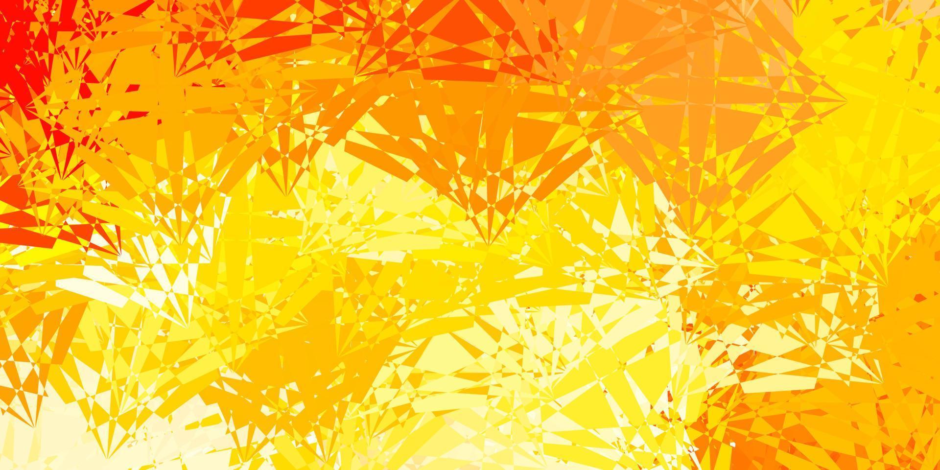 Light Orange vector background with polygonal forms.